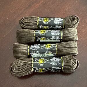 Doc Martens Brown 120cm Flat Boot Laces Made In England Brand New, 4 Pair